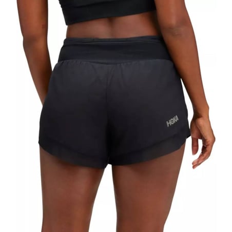 Short Hoka Glide 10 cm Preto Mulher