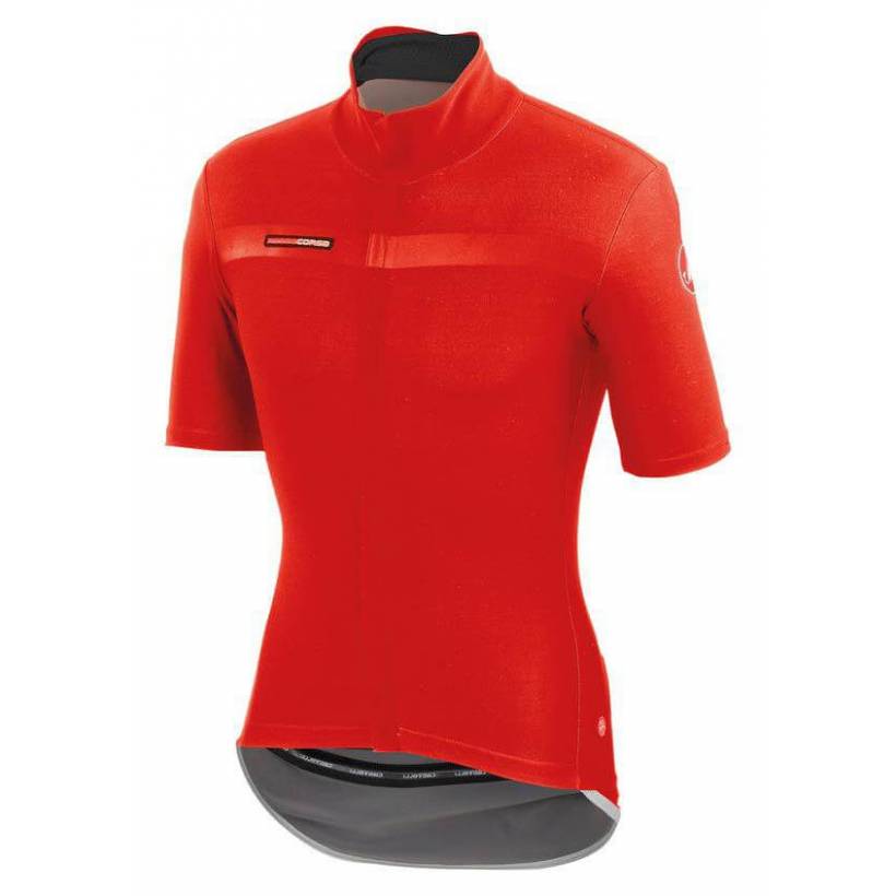 Maillot Castelli Gabba 2 Rouge Manches Courtes