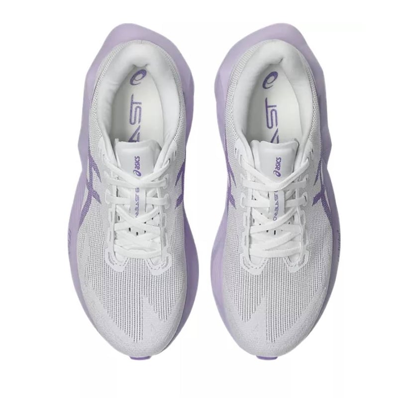 ASICS Novablast 6 hardloopschoenen Wit Paars...