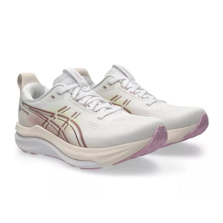 Tênis Asics Gel-Kayano 33 Branco Rosa AW26 Feminino