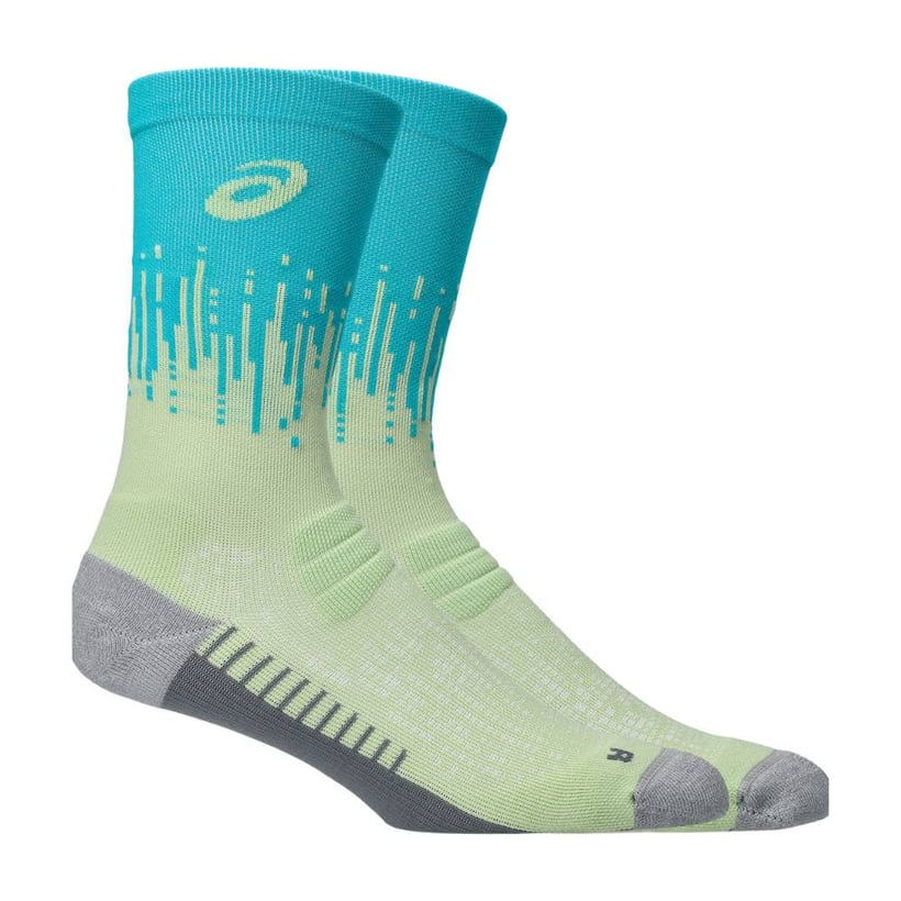 Asics Performance Run Crew Socks Blue Yellow