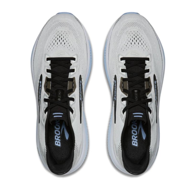 Ténis Brooks Ghost 18 Branco Azul AW26