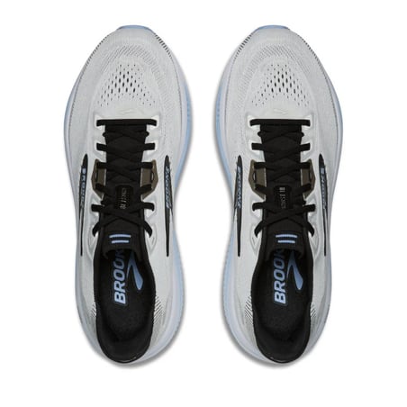 Ténis Brooks Ghost 18 Branco Azul AW26