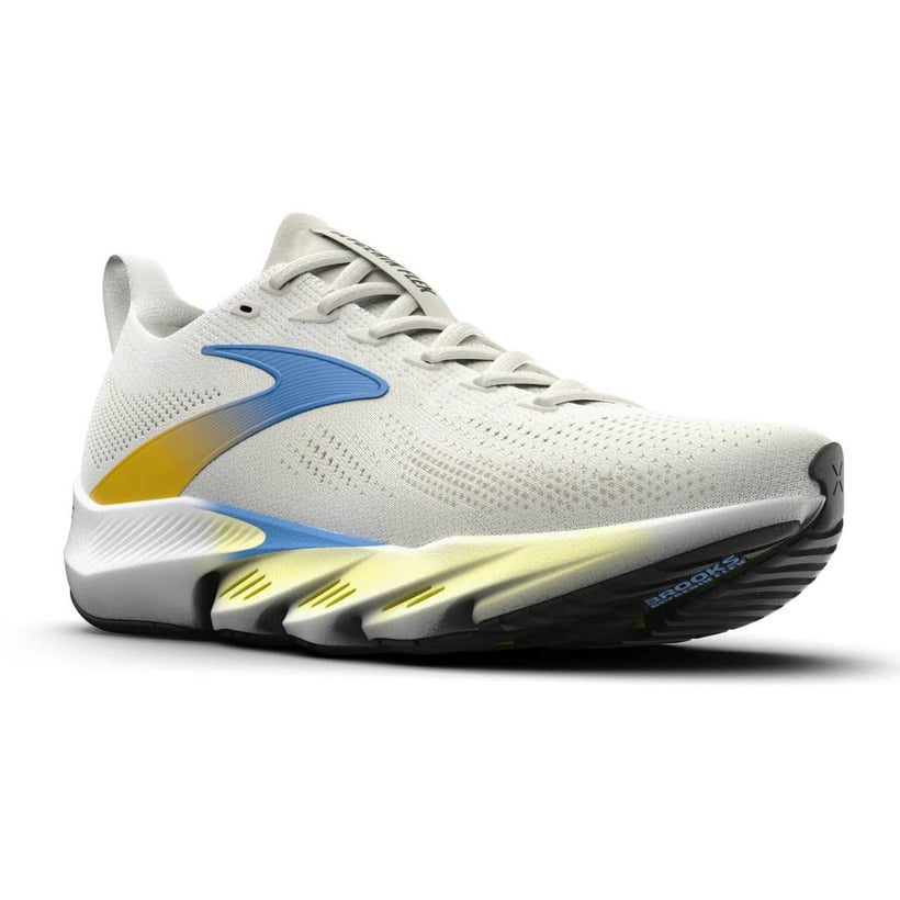 Brooks Glycerin Flex White Yellow Running Shoes...