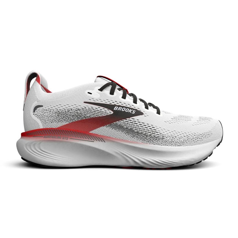 Brooks Adrenaline GTS 25 White Red AW26 Sneakers