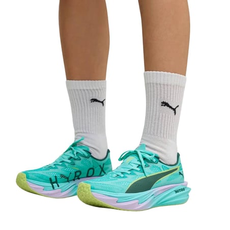 Scarpe Puma Deviate NITRO Elite 4 HYROX Blu Giallo AW26 Donna