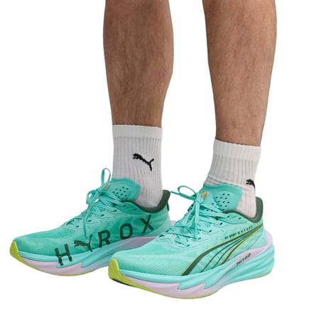 Scarpe Puma Deviate NITRO 4 HYROX Verde Giallo AW26