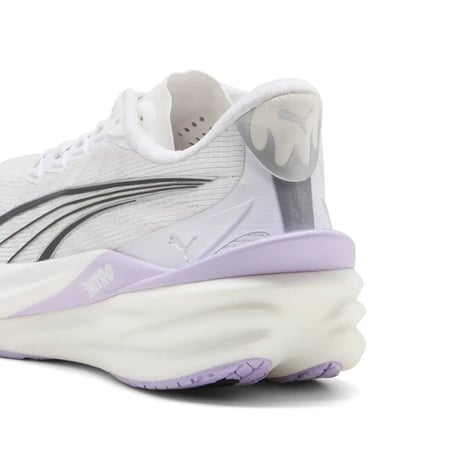 Zapatillas Puma Deviate NITRO 4 Wns White-Light Lavender AW26