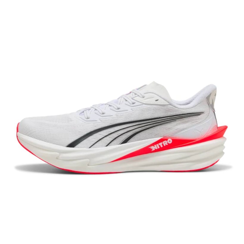 Puma Deviate NITRO 4 White Red Running Shoes AW26