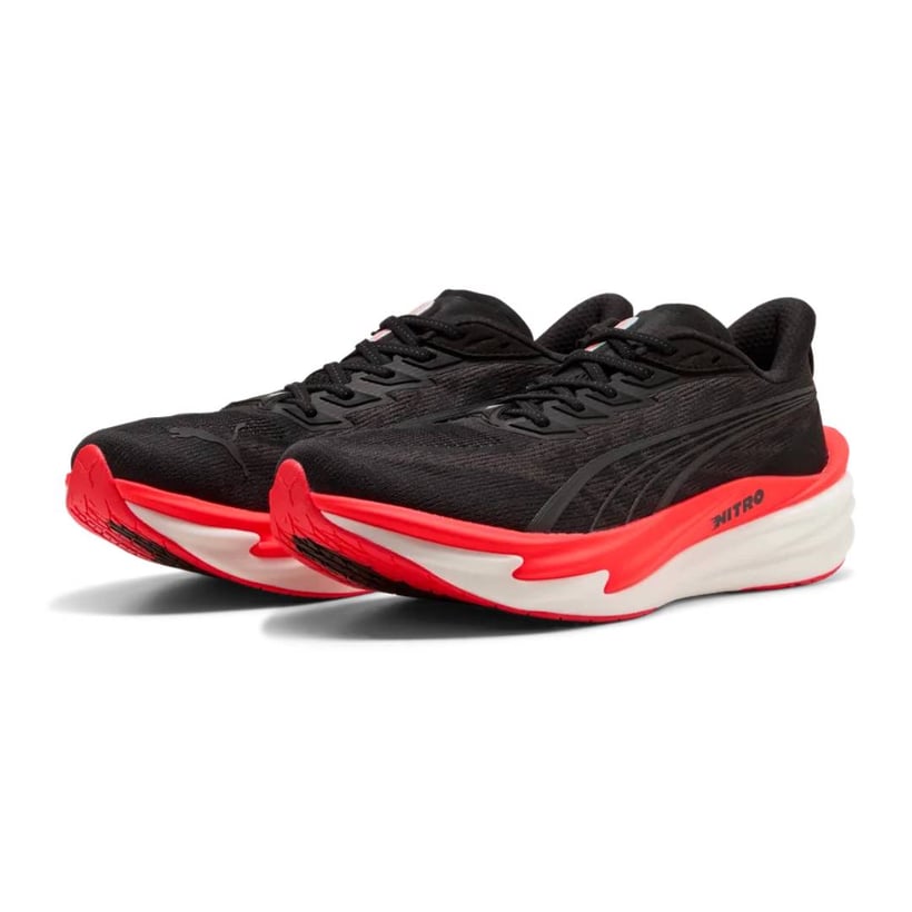 Zapatillas Puma Deviate NITRO 4 Negro Rojo AW26