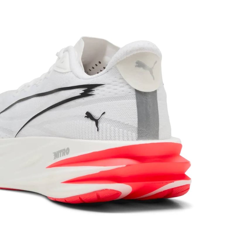 Chaussures Puma Deviate Pure NITRO Blanc Rouge...