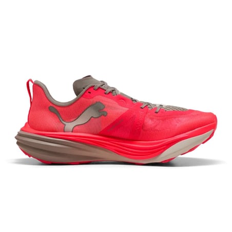 Zapatillas Puma Deviate NITRO Elite Trail Rojo Gris AW26