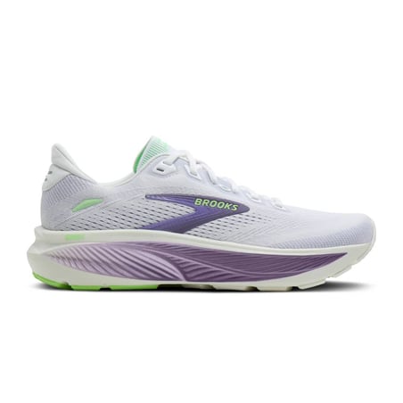 Brooks Ghost 18 hardloopschoenen Wit/Paars AW26 Dames