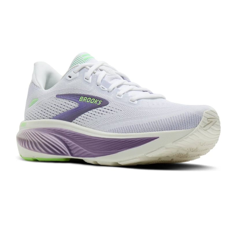 Chaussures Brooks Ghost 18 Blanc Violet AW26 Femme