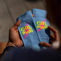 Sporcks Girls Power Socks Blue Yellow