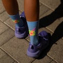 Sporcks Girls Power Socks Blue Yellow