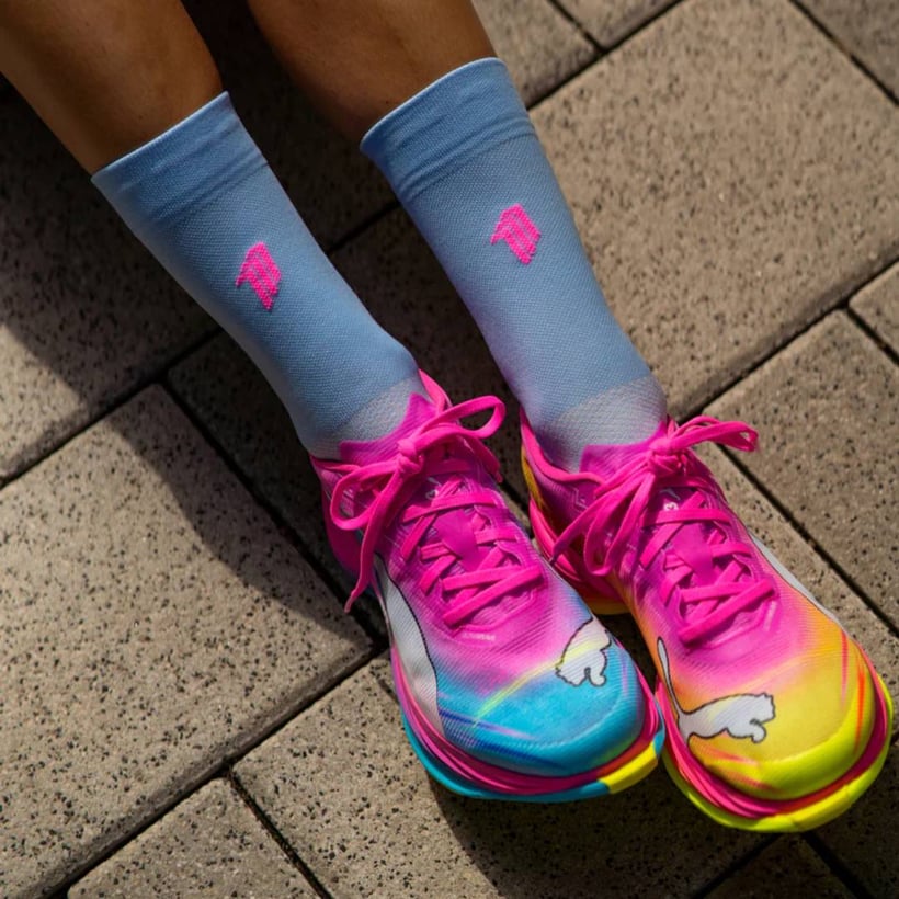 Skarpetki Sporcks Girls Power niebiesko-żółte
