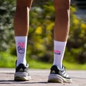 Calcetines Sporcks Run Club Blanco Rosa