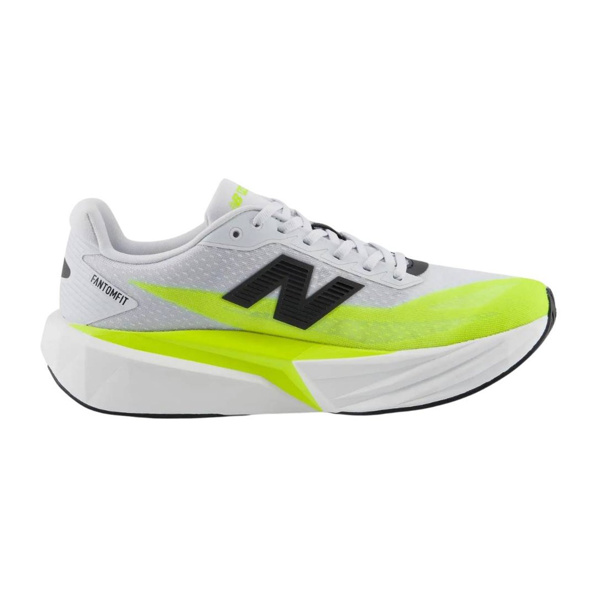 New Balance Rebel v5 Laufschuhe Weiß Gelb AW26, Größe 43 – EUR