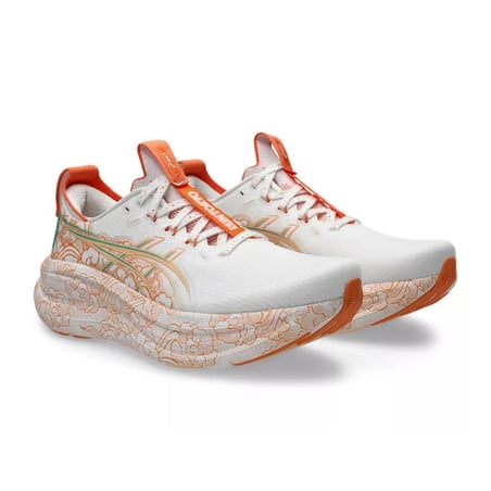 Asics Gel Nimbus 28 Tokyo White Orange SS26 Unisex Shoes