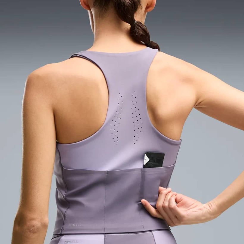 Puma Lightspeed AOP Crop Top Lila Damen