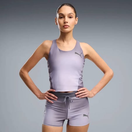 Puma Lightspeed AOP Crop Top Lila Damen