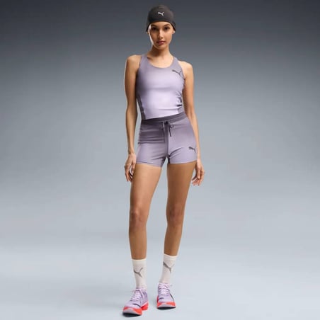 Shorts justos Puma LIGHTSPEED Printed 3" Roxo Feminino