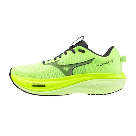Mizuno Wave Rider 30 Green/Black Running Shoes AW26