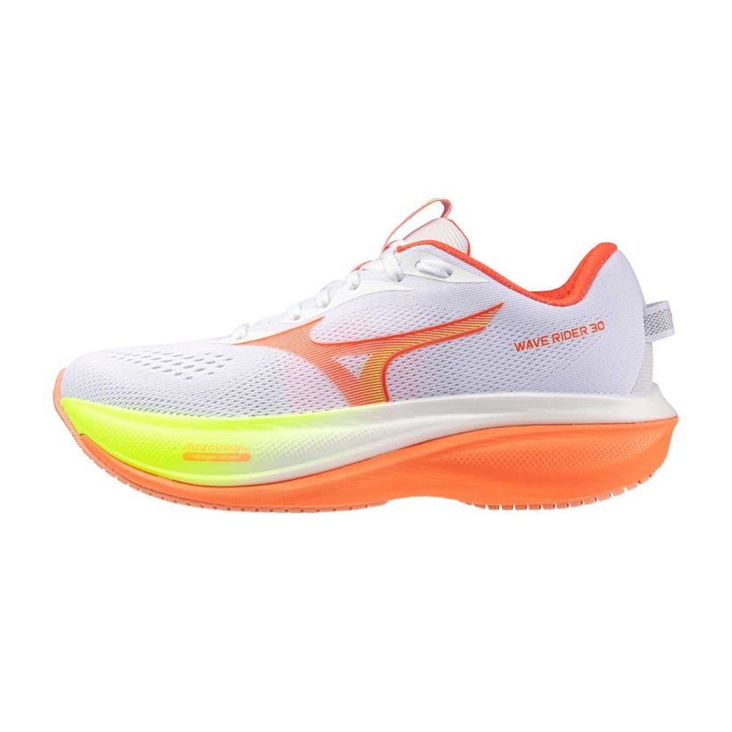 Mizuno Wave Rider 30 Laufschuhe Weiß Orange...