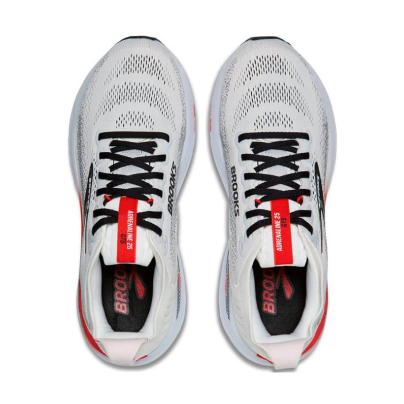 Brooks Adrenaline GTS 25 White Red AW26 Sneakers
