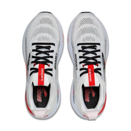 Brooks Adrenaline GTS 25 White Red AW26 Sneakers