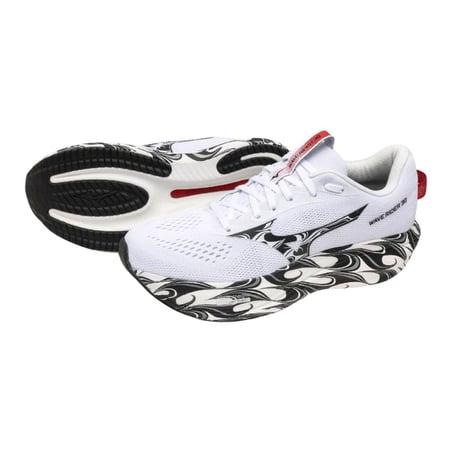 Mizuno Wave Rider 30 Shoes White Black AW26 Unisex