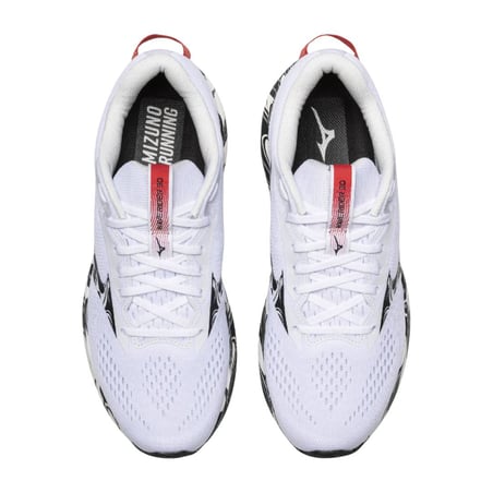 Scarpe Mizuno Wave Rider 30 Bianco Nero AW26 Unisex