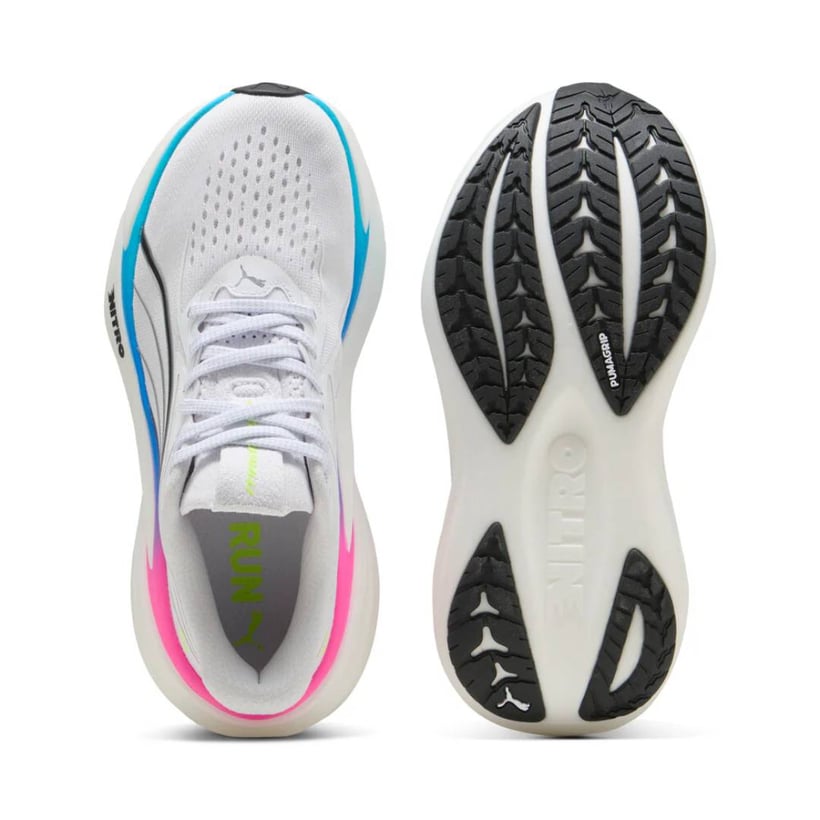 Chaussures Puma MagMax NITRO 2 Blanc Bleu SS26...