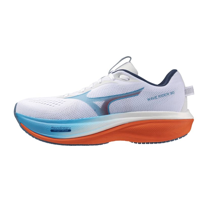 Mizuno Wave Rider 30 Shoes White Orange AW26