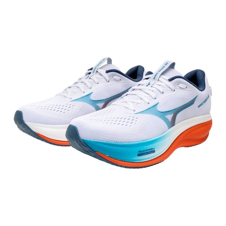 Mizuno Wave Rider 30 Shoes White Orange AW26