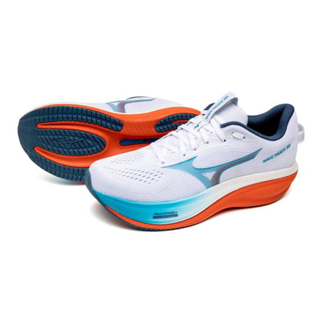 Mizuno Wave Rider 30 Shoes White Orange AW26