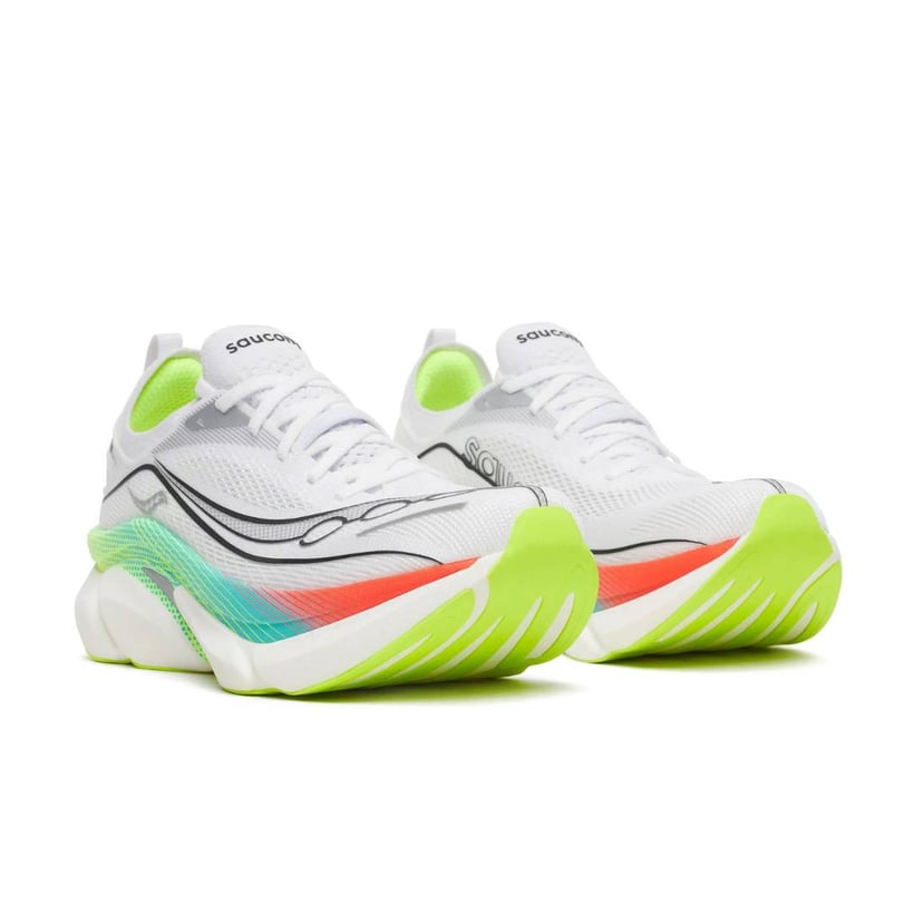 Saucony Endorphin Elite 3 Shoes White Red AW26...