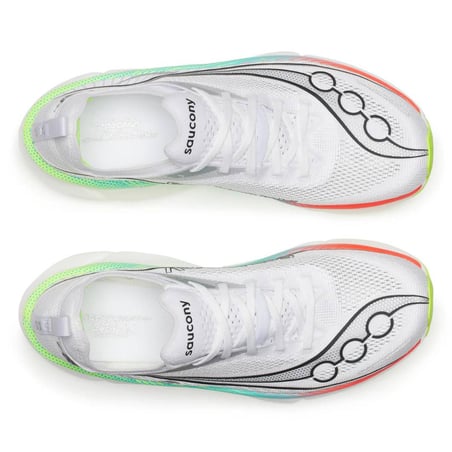 Saucony Endorphin Elite 3 Shoes White Red AW26 Unisex