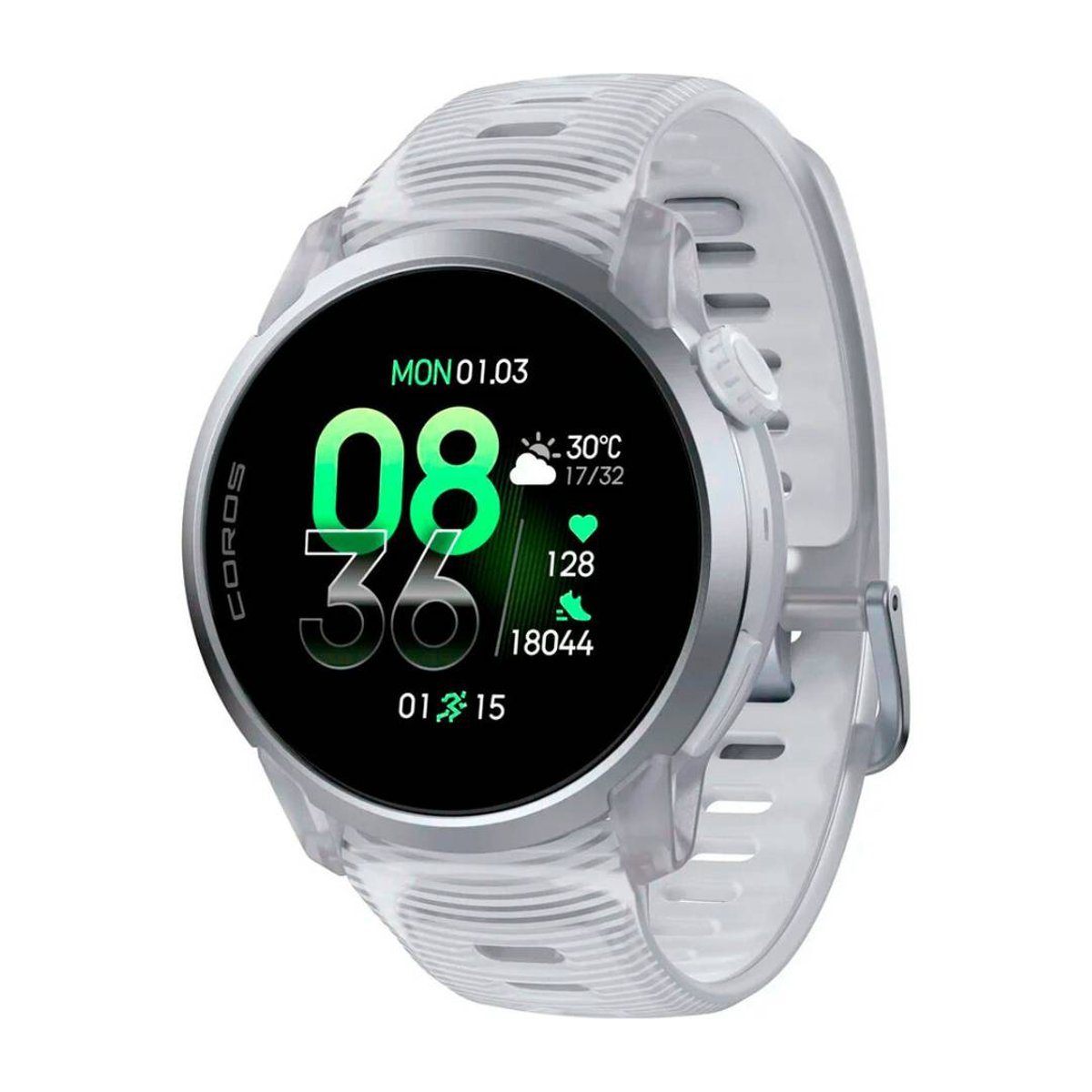 Coros Pace 4 Cloud GPS-Uhr Silikon Weiß