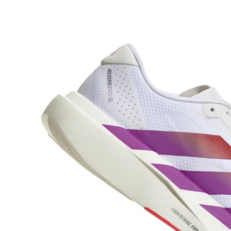 Adidas Adizero EVO SL Woven-schoenen Wit Paars AW26