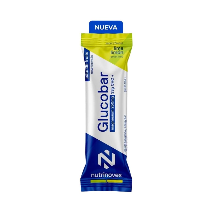 Nutrinovex Glucobar Lime Lemon Energy Bar 33g CHO