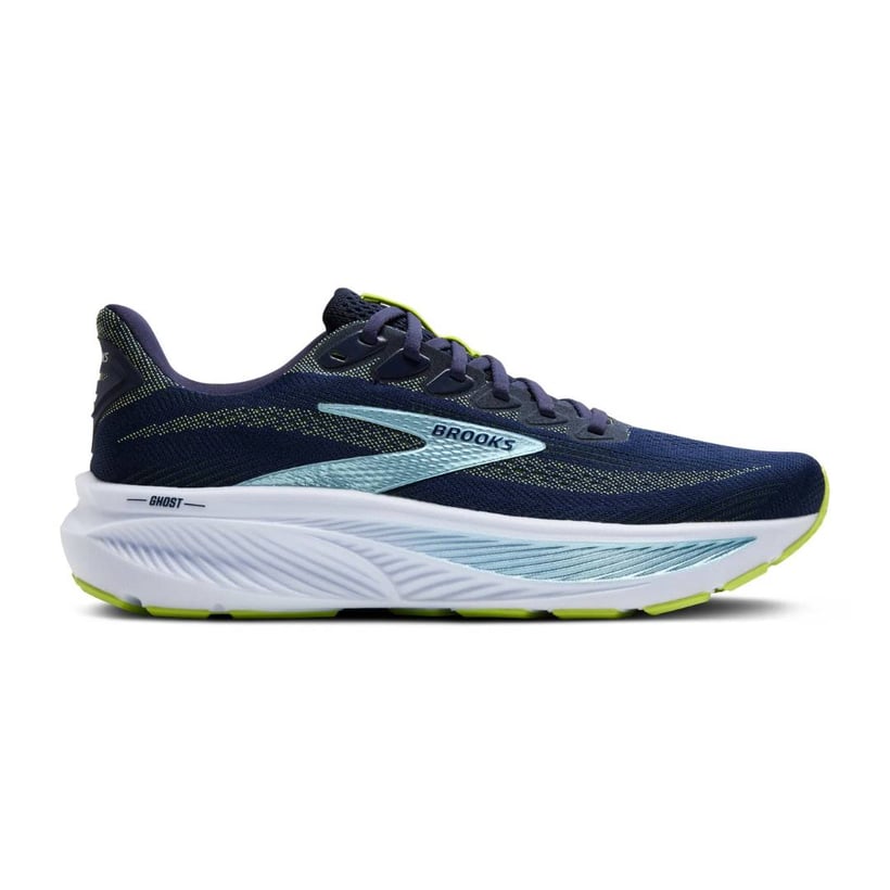 Brooks Ghost 17 Running Shoes Blue Green Wide SS26
