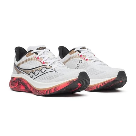 Saucony Endorphin Speed 5 London Running Shoes White Red SS26