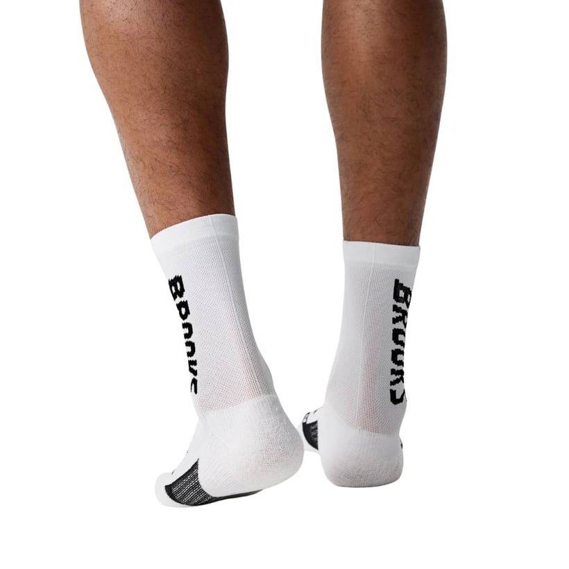 Calcetines Brooks Ghost Crew Blanco Negro