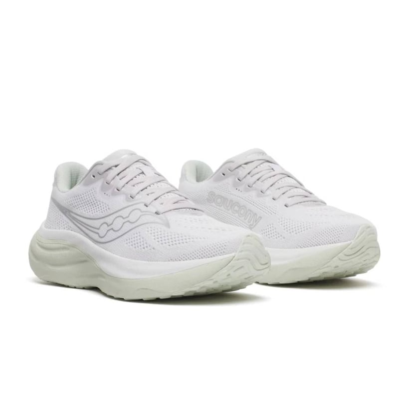 Zapatillas Saucony Ride 19 Blanco Beige AW26 Mujer