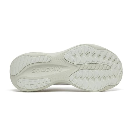 Saucony Ride 19 Laufschuhe Weiß Beige AW26 Damen