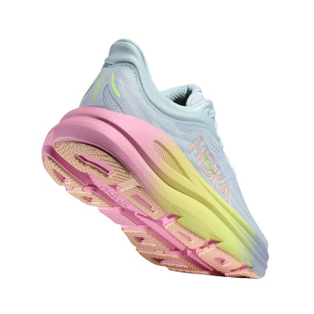 Chaussures Hoka Bondi 9 Bleu Rose AW26 Femme
