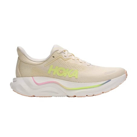 Hoka Arahi 9 hardloopschoenen Beige Geel AW26 Dames