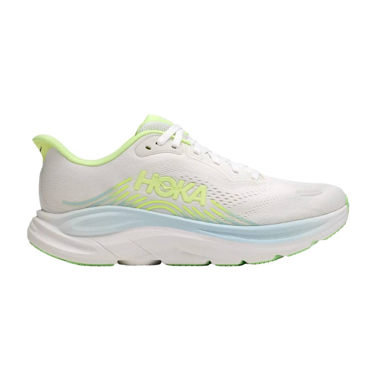 Hoka Clifton 11 Laufschuhe Weiß Gelb AW26 Damen, Größe EU 38 2/3